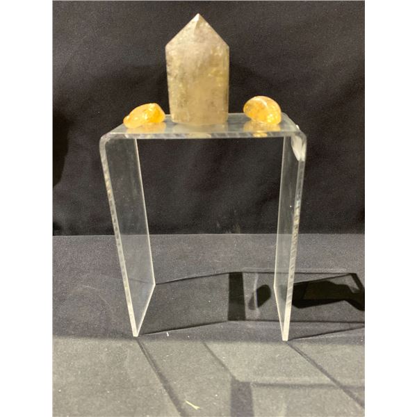 NEW CITRINE POINT ART RETAIL $849.51