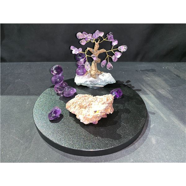 INUKSHUK AMETHYST CRYSTAL ART DISPLAY RETAIL $1178.51