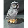 Image 1 : NEW CITRINE (HEATED AMETHYST) OWL DECOR RETAIL $489.51