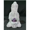 Image 1 : NEW AMETHYST BUDDHA STATUE RETAIL $689.51