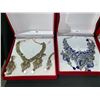 Image 2 : 4 ASSORTED MATCHING NECKLACE/EARRING SETS