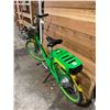 Image 2 : LIME GREEN & YELLOW E-BIKE WITH BATTERY, KEY & CHARGER