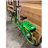 Image 2 : LIME GREEN & YELLOW E-BIKE WITH BATTERY, KEY & CHARGER