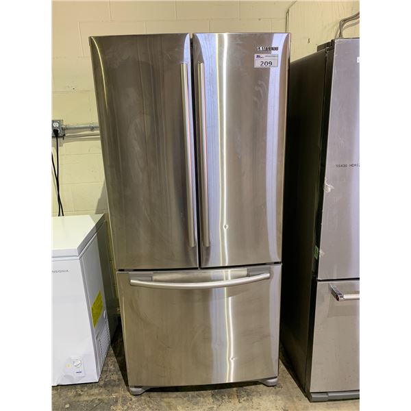 SAMSUNG STAINLESS STEEL FRENCH DOOR FRIDGE WITH PULL OUT FREEZER MODEL RF197ACRS