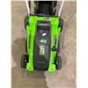 Image 2 : *TESTED WORKING* GREENWORKS 16" ELECTRIC 10" LAWN MOWER (BAG DOES NOT FIT)