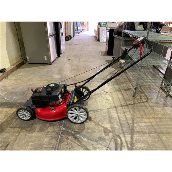 *TESTED WORKING* TROY-BILT 21  159CC ELECTRIC START SELF PROPELLED GAS POWERED LAWN MOWER