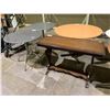 Image 2 : 3 ROUND TABLES (42" & 31-1/2") & HALL TABLE (42X17X30")