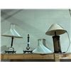 Image 1 : 3 ASSORTED TABLE LAMPS WITH SHADES