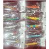 Image 1 : 10 ASSORTED DIVING MINNOWS WITH BALANCED WEIGHTS INSIDE TO HELP MIMIC BAIT - LURE HAS TWO TREBELED H