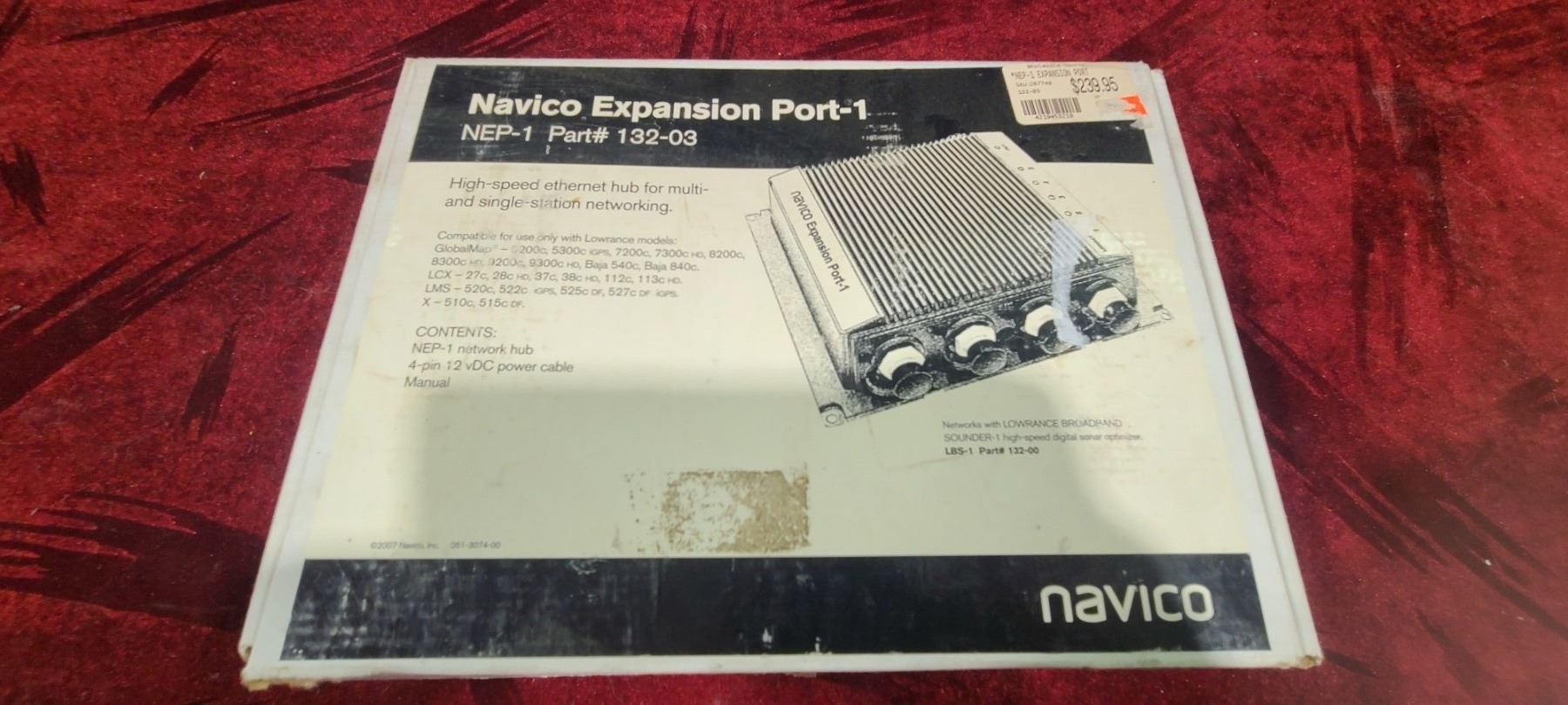 NAVICO EXPANSION PORT-1 NEP-1 PART#132-03. HIGH SPEED ETHERNET HUB FOR ...