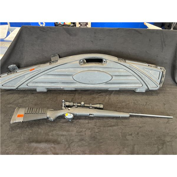 *P* SAVAGE ARMS MODEL III CAL 7MML MAG RIFLE WITH VORTEX SCOPE, 4-12X40 WITH MAGAZINE AND CASE.