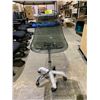 Image 1 : CLEAR PLASTIC ROLLING OFFICE CHAIR