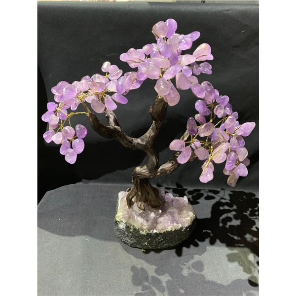 NEW AMETHYST BONSAI TREE BRAZIL RETAIL $2,498.51 APPROX 14X6X5 