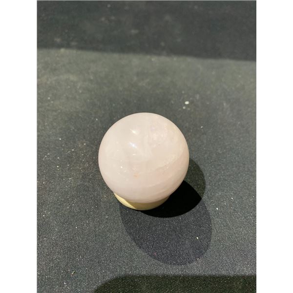 NEW ROSE QUARTZ SPHERE APPROX 1-1/2 