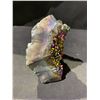 Image 3 : NEW AMETHYST TITANIUM AURA GEODE (BRAZIL) RETAIL $1,198.51 APPROX 4X3X2"