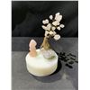 Image 2 : NEW ROSE QUARTZ BONSAI TREE DISPLAY RETAIL $898.51 APPROX 5-1/2X3-1/2"