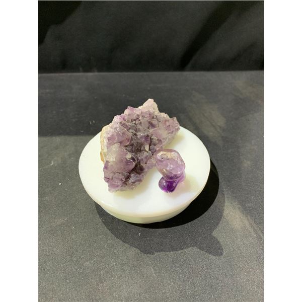 NEW AMETHYST DISPLAY BRAZIL RETAIL $898.51 APPROX 3X4-1/2"