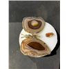 Image 2 : NEW AGATE BUTTERFLY DISPLAY BRAZIL RETAIL $898.51 APPROX 3X4-1/2"