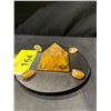 Image 3 : NEW CITRINE ORGONITE PYRAMID MONEY GRID RETAIL $1,298.51 APPROX 3X7"