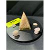 Image 4 : NEW ROSE QUARTZ ORGONITE PYRAMID LOVE GRID DISPLAY RETAIL $1,298.51 APPROX 4X7-1/2"