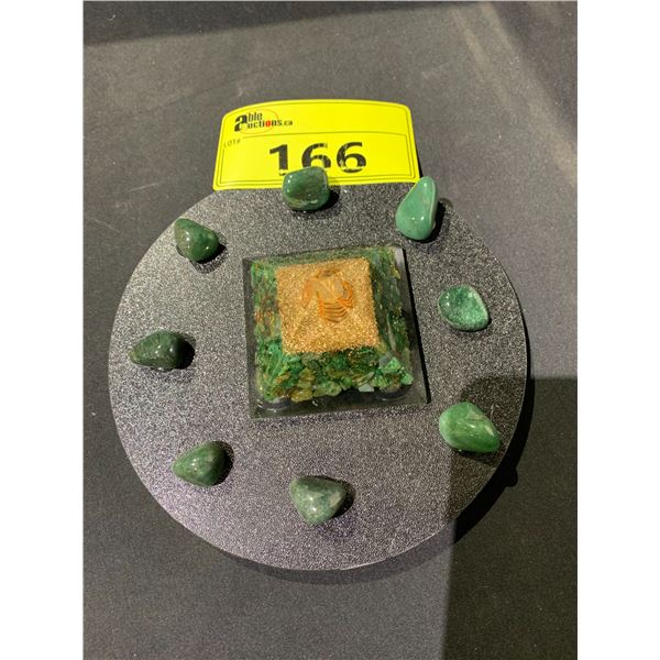 NEW ORGONITE PYRAMID MONEY GRID DISPLAY RETAIL 1,298.51 APPROX 3X7-1/2"