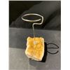 Image 2 : NEW CITRINE (HEATED AMETHYST) CANDLE HOLDER RETAIL $398.51 APPROX 4-1/2X3-1/2X3"