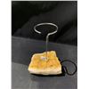 Image 3 : NEW CITRINE (HEATED AMETHYST) CANDLE HOLDER RETAIL $398.51 APPROX 4-1/2X3-1/2X3"