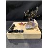 Image 3 : NEW BLACK TOURMALINE BONSAI TREE BRAZIL RETAIL $1,198.51 APPROX 6X5-1/2X7"