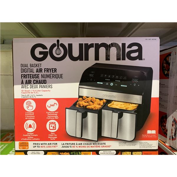 GOURMIA DUEL BASKET DIGITAL AIRFRYER