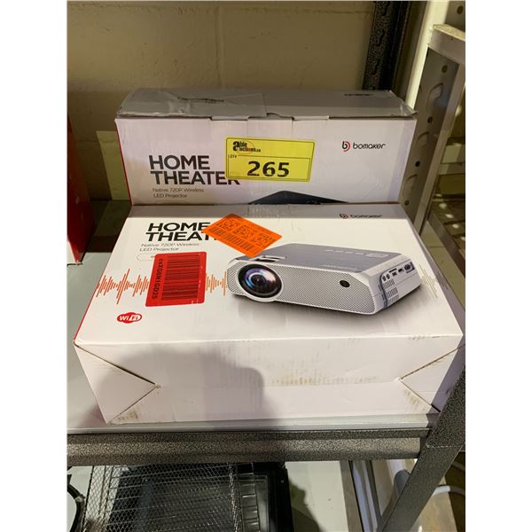 2 HOME THEATER WIRELESS LED PROJECTOR