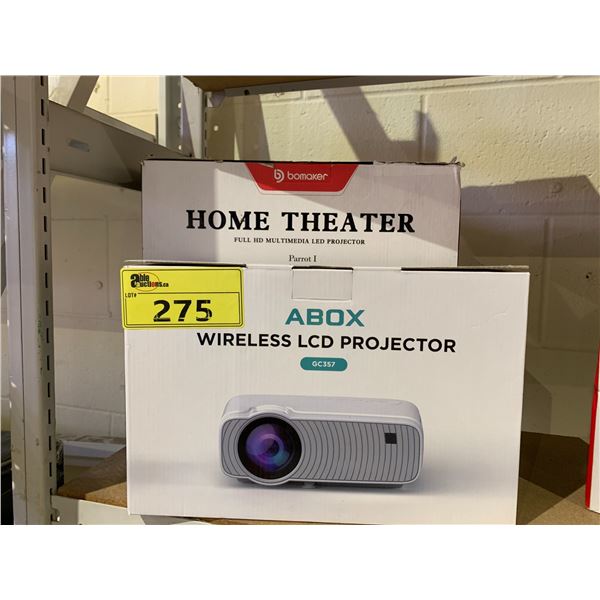 ABOX WIRELESS PROJECTOR AND BOMAKER HOME THEATER PROJECTOR