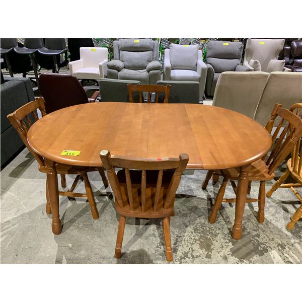 DENNING ROOM TABLE SET WITH 4 CHAIRS