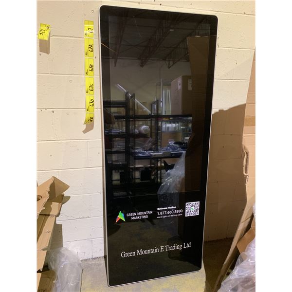 49" FLOOR STANDING ADVERTISING DISPLAY RUN BY ANDROID SOFTWARE MODEL #TYL-HGM490LA(N)04- NO