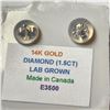 Image 2 : 14K WHITE GOLD LAB GROWN DIAMOND (1.5CT) EARRINGS (WEIGHT 0.93G)