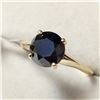 Image 2 : 10K YELLOW GOLD BLACK DIAMOND(2CT) RING (SIZE 5.5) (WEIGHT 1.91G)