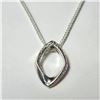 Image 1 : SILVER DIAMOND 16"  NECKLACE