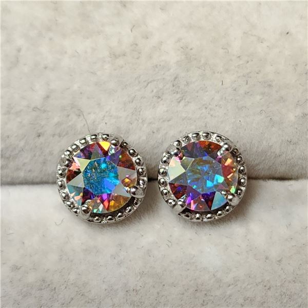 SILVER CUBIC ZIRCONIA  EARRINGS