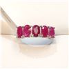 Image 1 : 14K WHITE GOLD NATURAL RUBY(3.5CT)  RING (SIZE 6.5)(WEIGHT 2.58G)