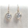 Image 1 : 10K YELLOW GOLD LASER CUT MOISSANITE (5CT)  EARRINGS (WEIGHT 1.31G)