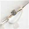 Image 2 : 10K YELLOW GOLD MOISSANITE (0.44CT)  RING (SIZE 6) (WEIGHT 1.8G)