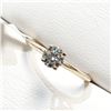 Image 3 : 10K YELLOW GOLD MOISSANITE (0.44CT)  RING (SIZE 6) (WEIGHT 1.8G)