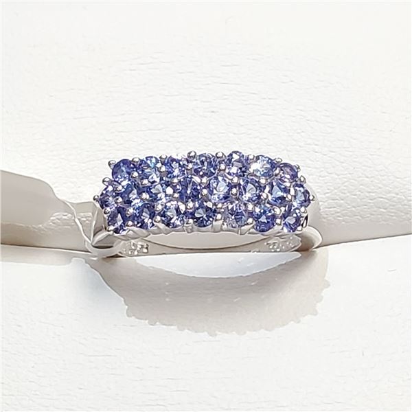 SILVER TANZANITE  RING