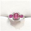 Image 1 : SILVER RUBY RING SIZE 5.5