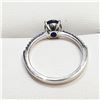 Image 2 : SILVER SAPPHIRE(1CT) RING SIZE 7.5