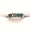 Image 1 : SILVER SAPPHIRE  RING  SIZE 8.25