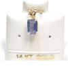 Image 1 : 14K YELLOW GOLD IOLITE  PENDANT