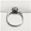 Image 2 : SILVER SAPPHIRE  RING SIZE 7.25