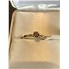 Image 1 : 10K YELLOW GOLD DIAMOND (0.18CT-YELLOWISH BROWN) RING (SIZE 6) (WEIGHT 1.13G)