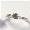 Image 2 : 10K YELLOW GOLD DIAMOND (0.18CT-YELLOWISH BROWN) RING (SIZE 6) (WEIGHT 1.13G)