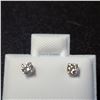 Image 1 : 14K WHITE GOLD DIAMOND (0.2CT)  EARRINGS (WEIGHT 0.41G)